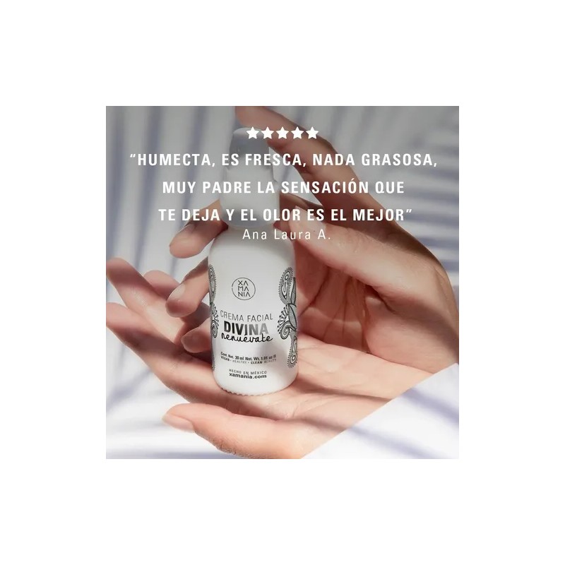 Xamania Crema Hidratante Divina Con Jojoba Y Lavanda Vegana