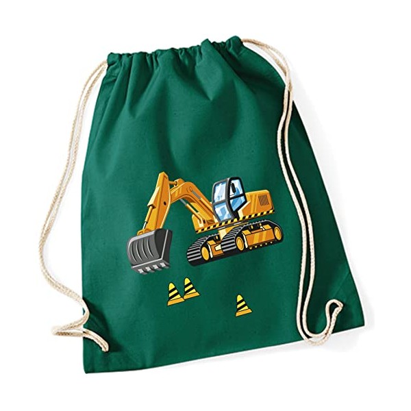 minimutz Gym Bag for Boys | Digger & Construction Site
