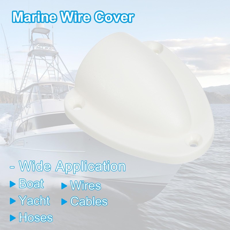 PATIKIL 2-1/2" Nylon Marine Wire Cable Vent Cover, 2 Pcs