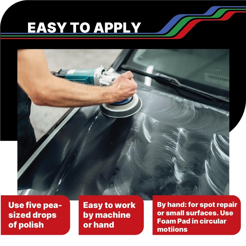 LAUCO Step 1 Rapid-Cut Automotive Polishing Compound, Heavy-Cut Formula for