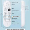 Replacement Voice Remote Control for Google Chromecast 4k Snow/HD TV