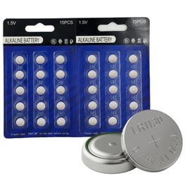 youchen 30 Pack LR1130 Battery AG10 L1131f 389 390 LR54 L1131 L1131c LR1130 1.5V Alkaline Batteries for Calculator Watch Battery