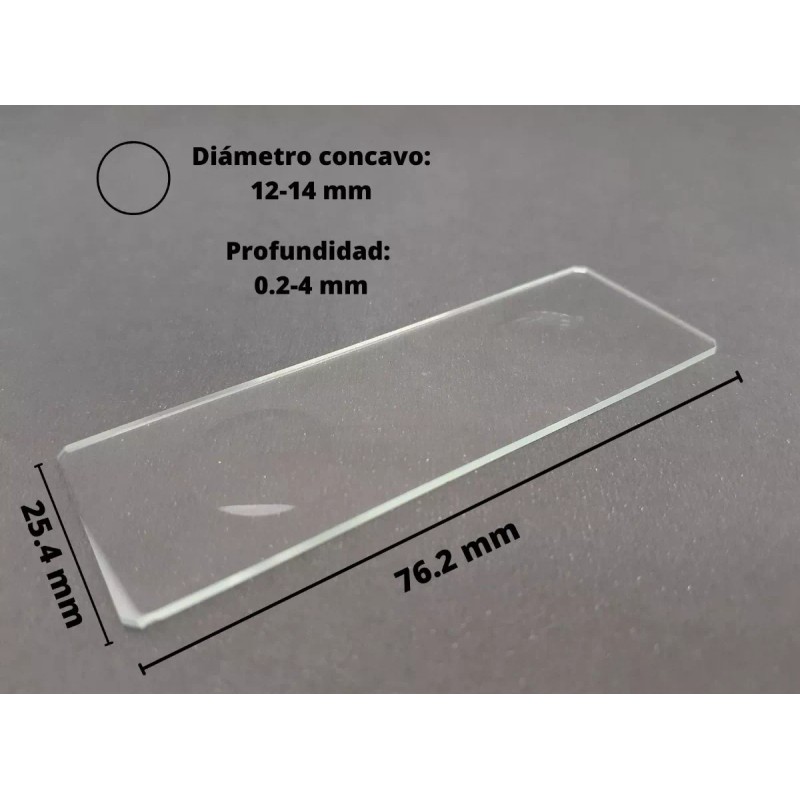 Jf Lhabo Portaobjeto 2 Cavidades Para Microscopio Paq C/5 Piezas