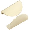 Rierdge 2 1/2” Half Moon Cabinet Pulls, 4 Packs Gold