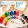 Wooden Color Matching Montessori Toy, Balls in Cups:_Small