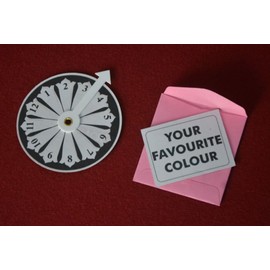 MilesMagic Magician's Wheel of Mind Gimmick | Mind Reading Prediction Envelope Forcing Tool | Stage Magic | Street Magic | Close Up Mentalism Magic Trick