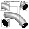 5 Inch (ID) Diesel Exhaust Elbow Tip with Clamp for