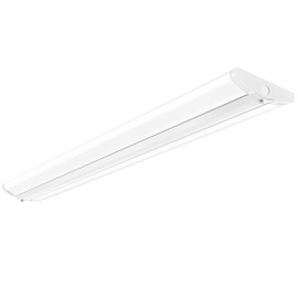 AntLux 4FT LED Wraparound Light Fixture 50W Ultra Slim LED Shop Lights for Garage, Eye Care, 5500 Lumens, 4000K Neutral White, 4 Foot Flush Mount Office Ceiling Wrap Light for Workshop Kitchen Laundry