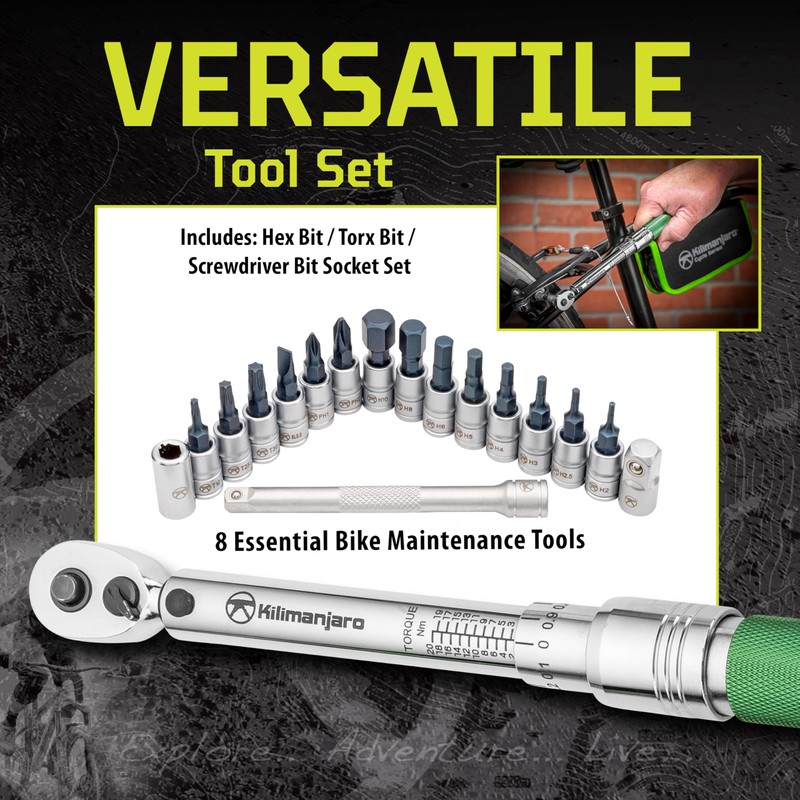 Kilimanjaro 1/4-Inch Drive Click Torque Wrench Set – 2 to