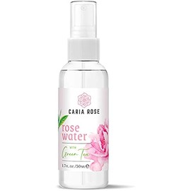 Rosewater Hydrating Spray with Green Tea | Rose Water Facial Toner with Green Tea (1.7 oz Travel Size)