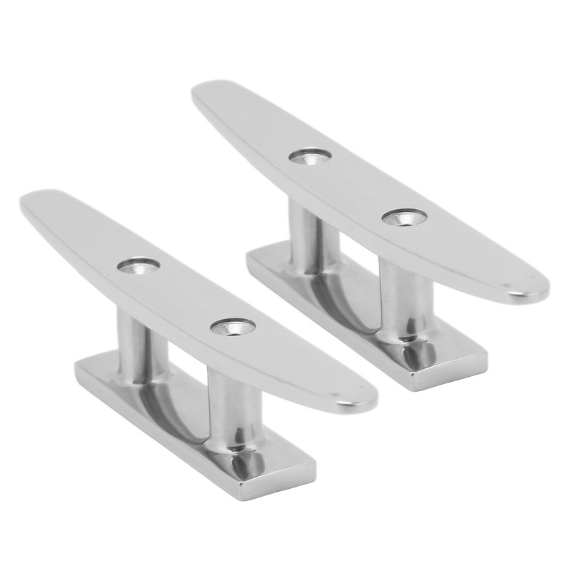 2PCs Boat Cleat Open Base 5in Universal Fit for Watercraft