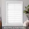 Joydeco Cordless Zebra Blinds (Pro), Dual Layer Light Control Zebra