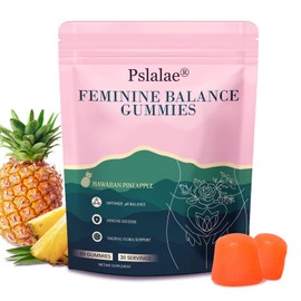Feminine Balance Gummies for Women – Pineapple Flavor – pH Balance, Immune & Digestive Support – Vegan, Gluten-Free – 60 Gummies (30-Day Supply)