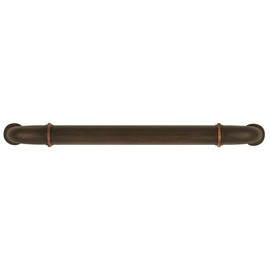 Hickory Hardware 1 Pack Solid Core Kitchen Cabinet Pulls, Luxury Cabinet Handles, Hardware for Doors & Dresser Drawers, 5-1/16 Inch (128mm) Hole Center, Vintage Bronze, Cottage Collection