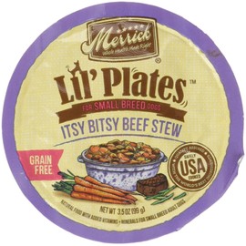 Merrick Lil's Plates 3.5-Oz Grain Free Wet Food for Small Breed Dogs12 Cans - Itsy Bitsy Beef Stew
