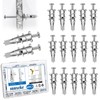 Sunxeke 60pcs Zinc Self-Drilling Drywall Anchors with Screws Kit,30PCS Heavy