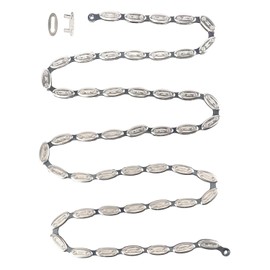 ZUKKA 1/8 Inch Bicycle Chain 1/2 x 1/8, 100 Links, 1 Speed Bicycle Chain, BMX Bikes, for Road Bikes and Mountain Bikes