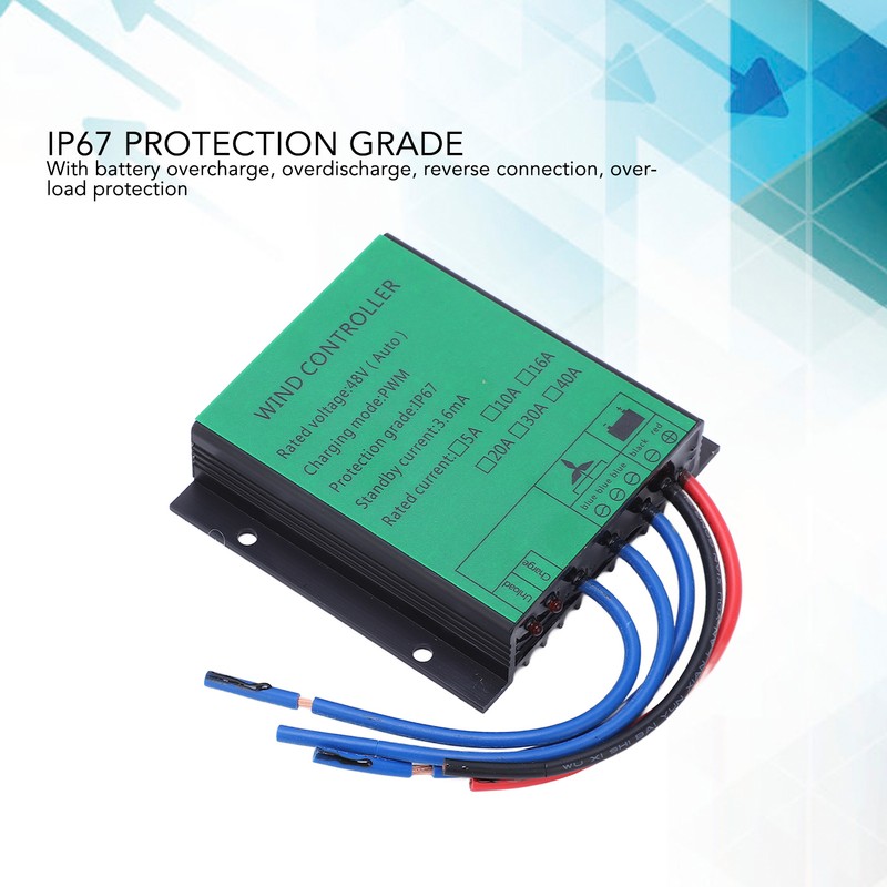 Wind Turbine Generator Controller 1000W Efficient PWM Charging IP67 LED