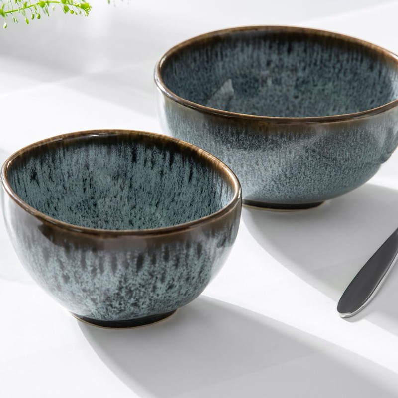 Like Villeroy & Boch Lave Glace Soup Bowl Blue 6.5