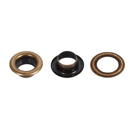 Grommet Kit Antique Brass Bronze Black Gold Round Eyelet Grommets for Clothing Leathercraft Canvas Banners (8mm 100sets)