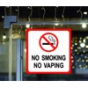 No Smoking Sign Stickers 8 x 8 Inches Indoor &