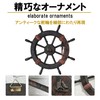 NOELAMOUR Steering Wheel Steering Wheel Interior Wooden Ship Wheel Mediterranean