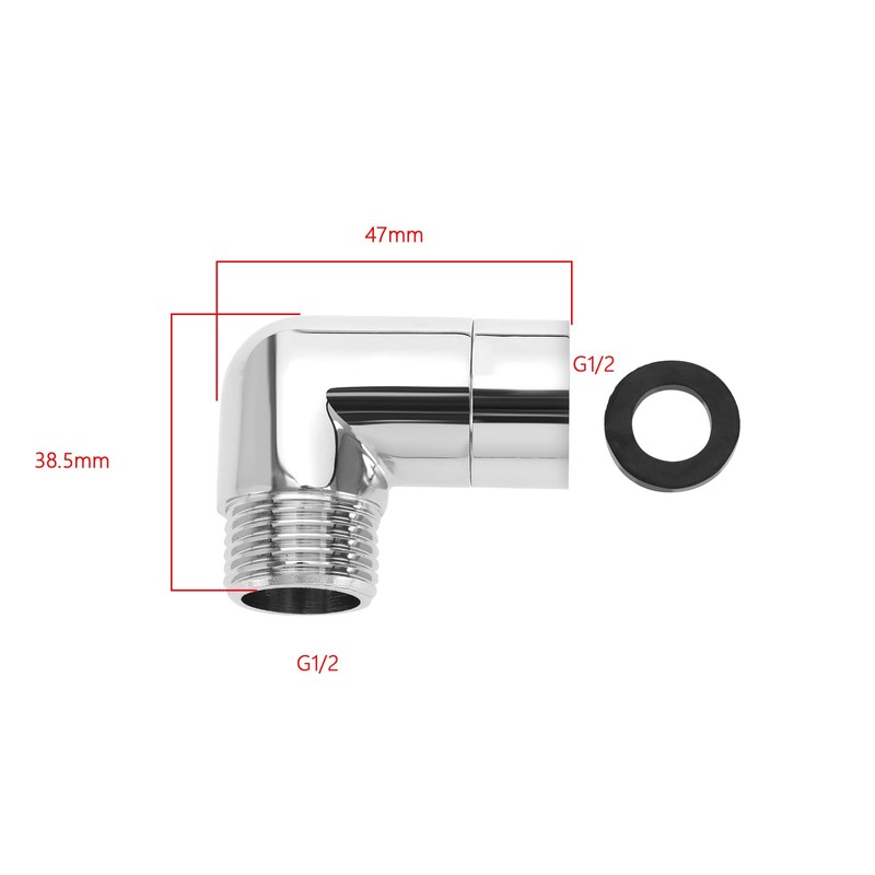 eMagTech Shower Elbow Adapter Shower Head 90 Degree Elbow Adapter