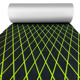 KXKZREN EVA Foam Boat Flooring Decking Sheet 6mm Thick Diamond Anti-Slip Marine Flooring Mat Self Adhesive Deck Pad for Bass Boat Yacht Motorboat RV Cooler Tops, 74.8"x13.8"