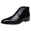 Jousen Leather Boots for Men Black Dress Classic Mens Boots