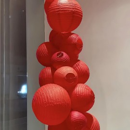 Paper Lanterns, Red, Pack of 10, Hanging Paper Lanterns, Light Pink, Purple, for Party Decoration, Garden Party, Wedding Decoration, Outdoor, Festival Decoration, Bridal Shower, Baby Shower, Birthday