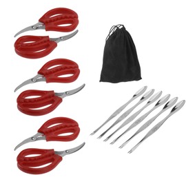HYDDNice 12 Pcs Seafood Scissors and Lobster Forks for Fish Crab Shrimp Lobster