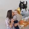 3 Pcs Cat Balloons Set, Cartoon Cat Head Foil Balloons,