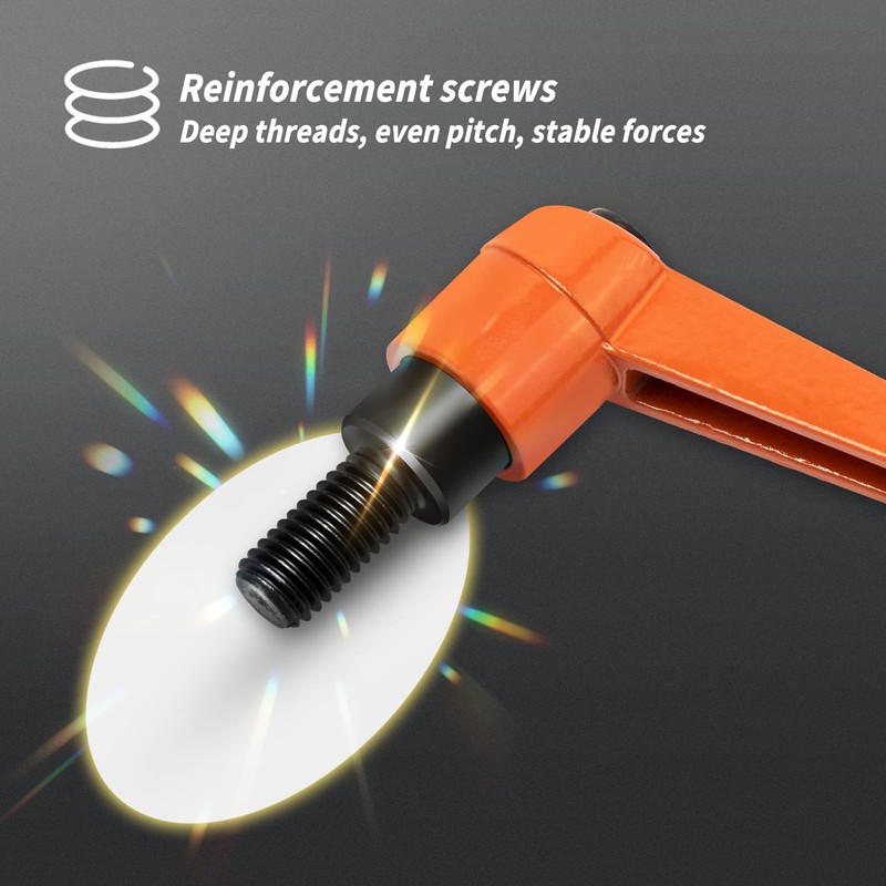 Adjustable Clamping Lever Handle, M5-50 mm Clamping Handle Nut Clamping