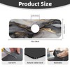 Faucet Draining Mat For Kitchen Sink, Black And Gold Marble