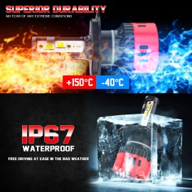 CHUSYYRAY 5x7" 7x6" LED Headlight Hi-Lo Beam DRL for Toyota Pickup 1982-1995 Truck 4Runner