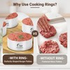 Guowall Hamburger Bun Rings, 4 inch Ring Molds for Cooking,