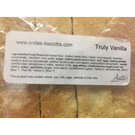 Anita’s Biscotti Truly Vanilla Biscotti Brick Pack 12 Mini Biscottis