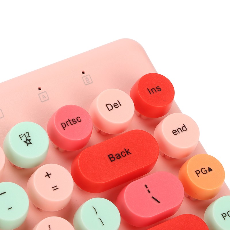 Wireless Keyboard Mouse Combo 2.4GHz Wireless Mouse 86 Keys Colorful