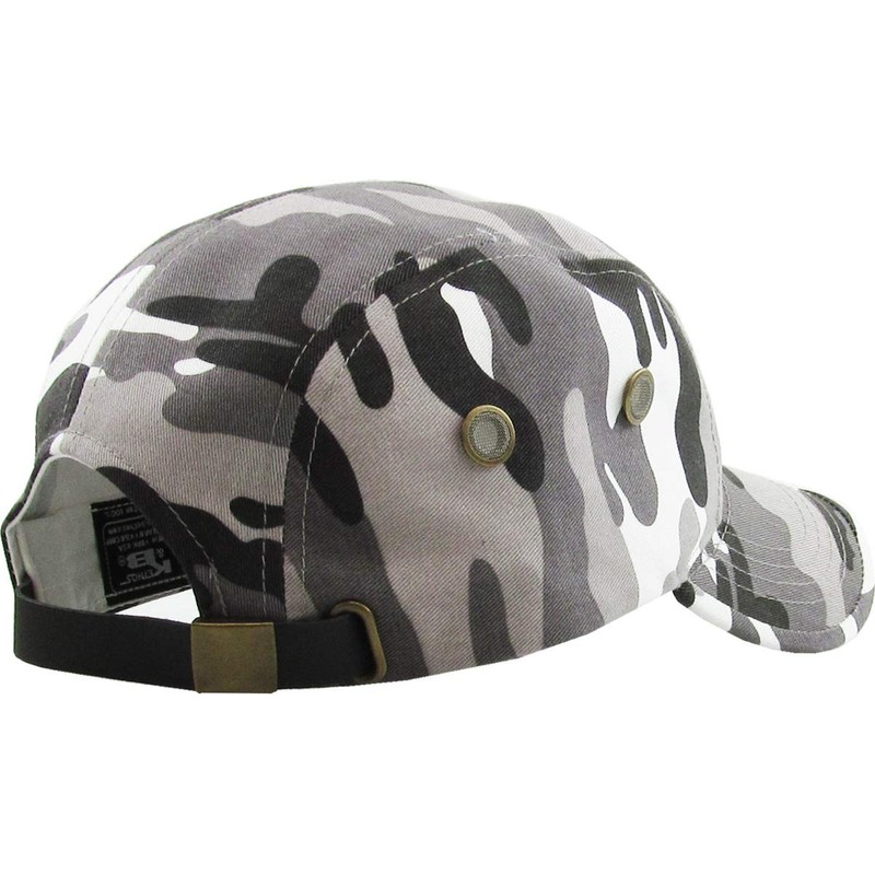 KBETHOS KBK-1455 CIT Five Panel Solid Color Unisex Adjustable Army