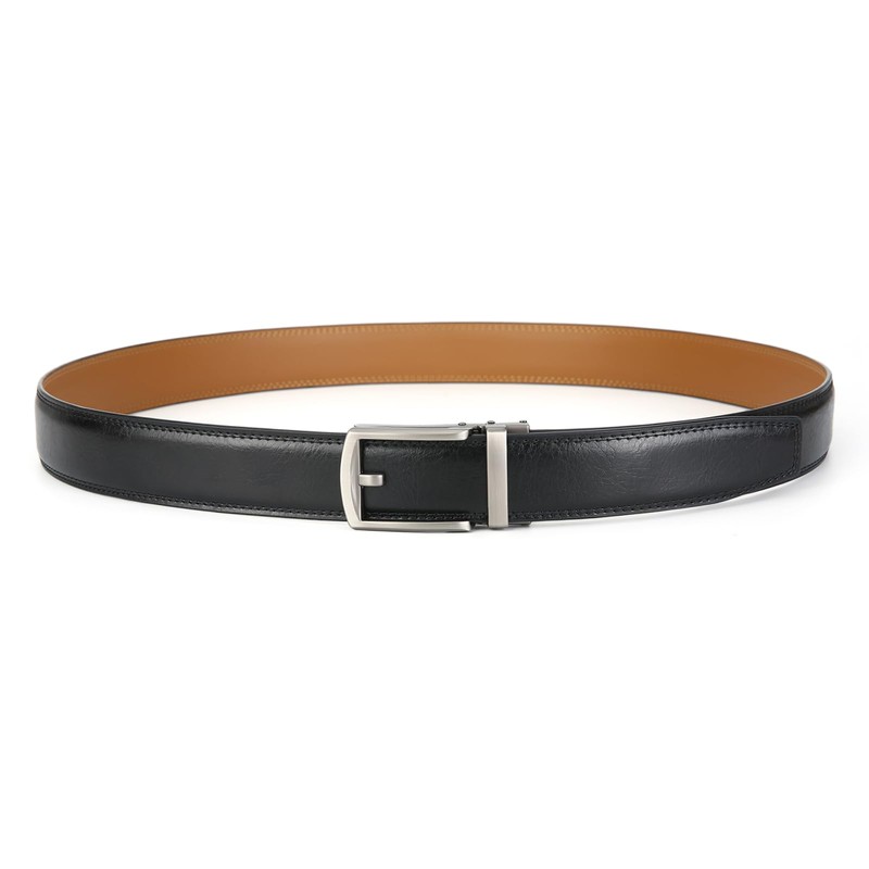 Nelbons Men's Belt Ratchet Automatic Belt for Men 35 mm