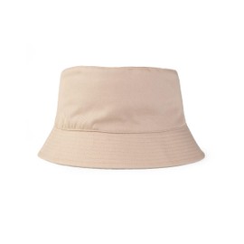 Pusheen Cat Girl Beige Bucket Hat | Novelty Face Design with 3D Ears | Cute Cartoon Accessories | Pusheen Face Cover for Kids | Funny Summer Hat