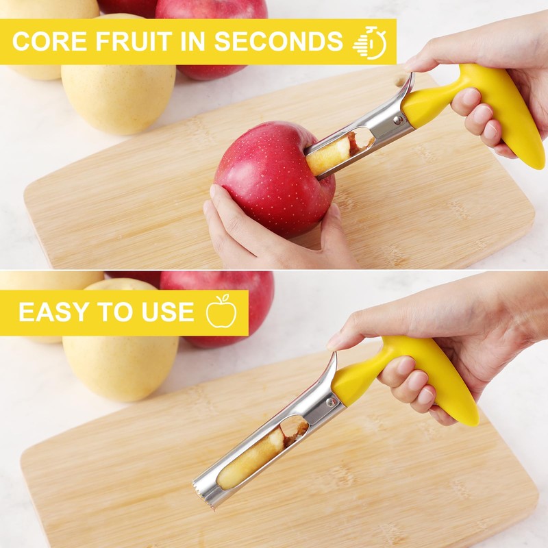 SCHVUBENR Premium Apple Corer Tool - Easy to Use and