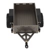 RC Car Hitch Trailer Aluminum Alloy Antislip Rubber Tire Rustproof