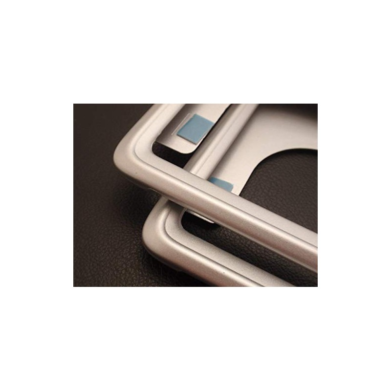 GENUINE Toyota License Plate Frame (Silver Metallic specification Front &