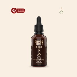 Kids Focus & Attention Herbal Supplement | Ginkgo, Gotu Kola, Licorice, Rhodiola & More | Alcohol-Free Formula | 1 fl oz Bottle
