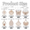PandaHall 16 Pieces Geometric Hollow Butterfly Drop Pendants Blank Unfinished