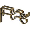 Heavy Duty Double Curtain Rod Brackets Antique Brass Pack of