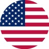 StickerTalk Circular US Flag Vinyl Sticker, 6 inches by 6