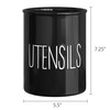 Barnyard Designs Ceramic Farmhouse Kitchen Utensil Holder for Countertop, Decorative