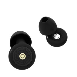 ZQCX Soundproofing Ear Plugs for Sleep, Snoring Prevention, Noise Cancelling, Fully Sound Insulated, Washable with Storage Pouch for Study, Live, Travel, Work, Ultra Flexible Fit, Black (4.0g, 2 Pairs